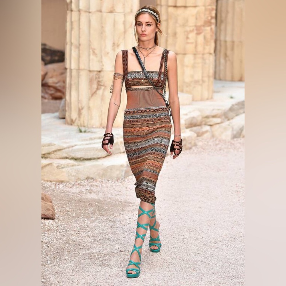Chanel 2018 cruise Greece Runway dress 36/34